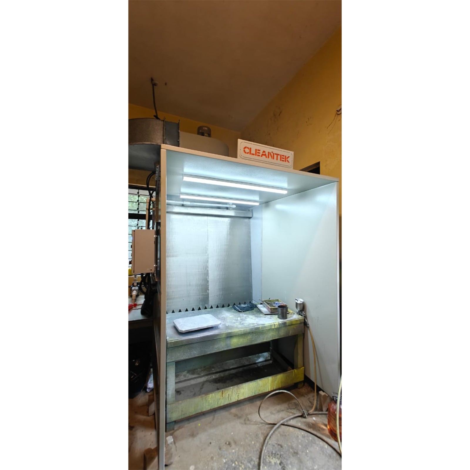 paint booth wet model